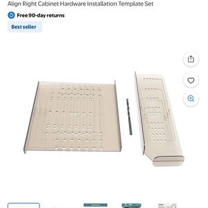 Cabinet Hardware Installation Template Jig Set in Smoke Acrylic